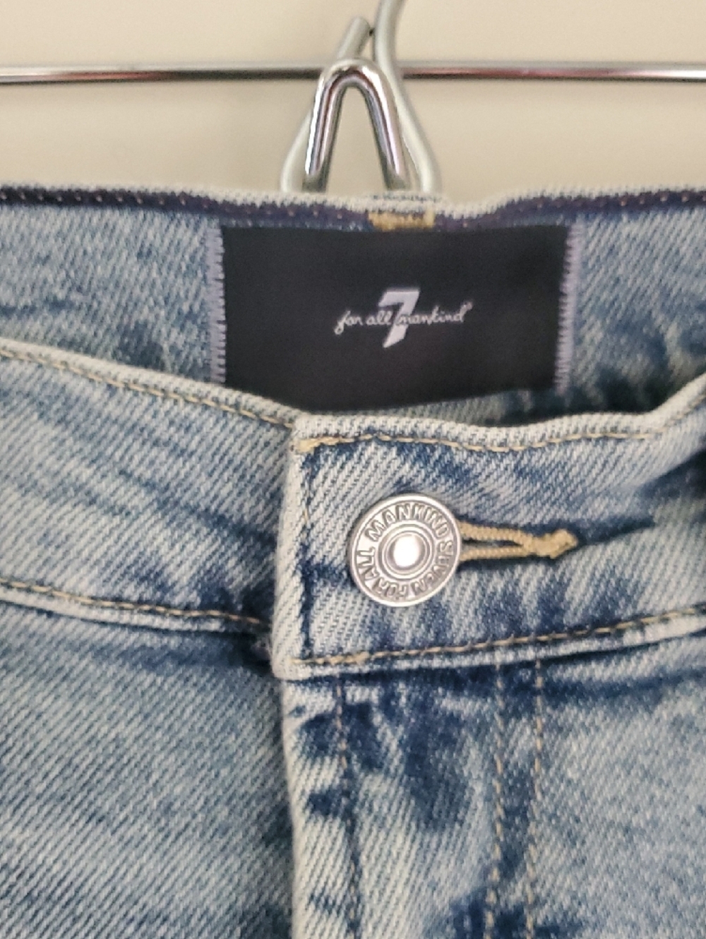 High-Rise Light Blue Wide-Leg Jeans for Women